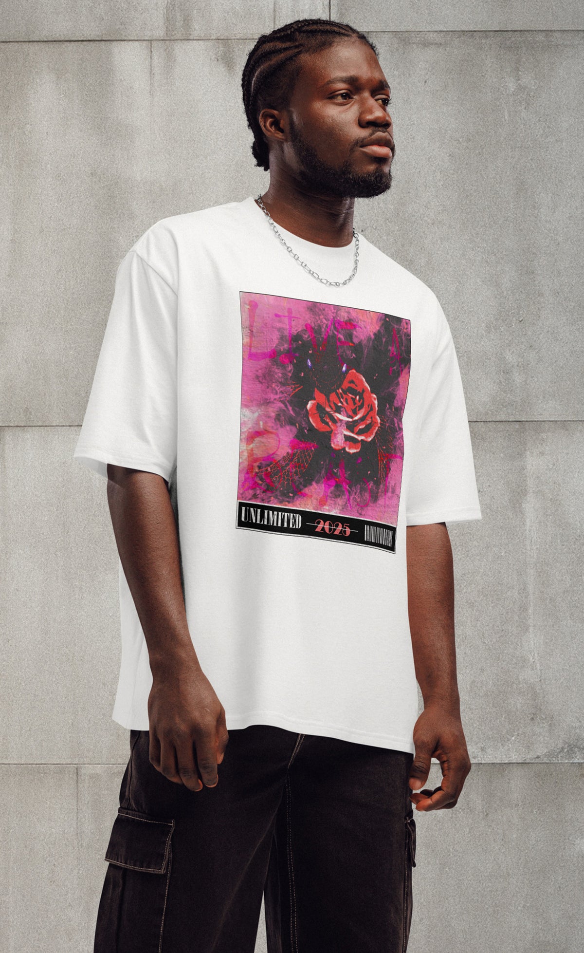 LIVE A BEAST  Oversized T-shirt