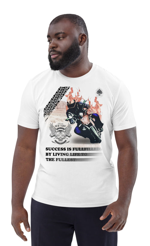 Biker Cotton T-shirt Live your Life to the Fullest
