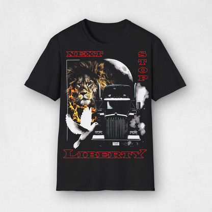 Next Stop Liberty Cotton T-shirt