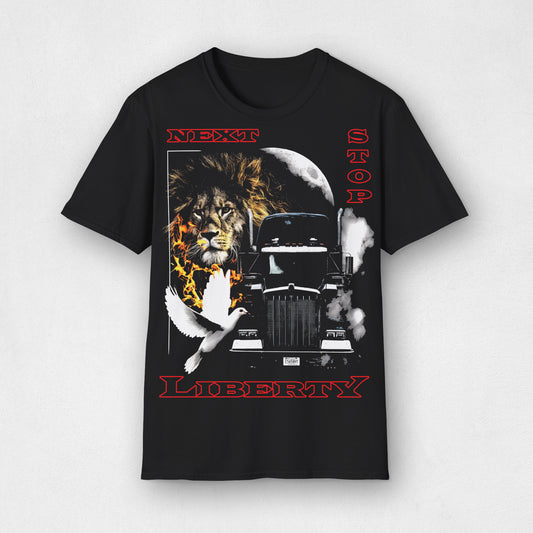 Next Stop Liberty Cotton T-shirt