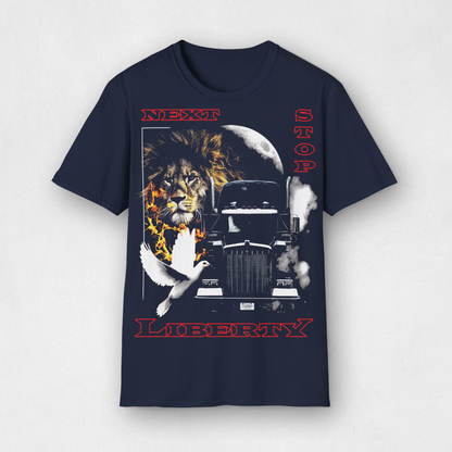 Next Stop Liberty Cotton T-shirt