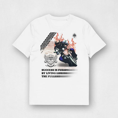 Biker Cotton T-shirt Live your Life to the Fullest